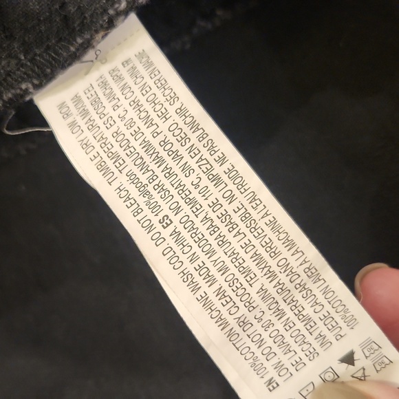 Forever 21 Black Distressed Jean Jacket Size L! - Picture 3 of 7